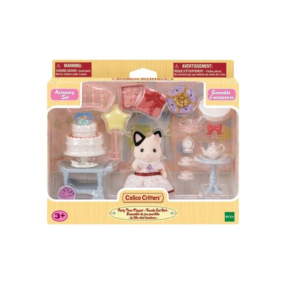 CALICO CRITTERS #CC1975 Tuxedo Cat Party Time Play Set NEW - Picture 3 of 8